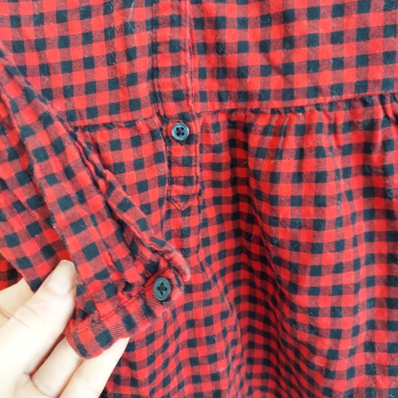 🎁 = 10/$25 - Carter's 6 / 6x red buffalo plaid dress - Picture 4 of 9